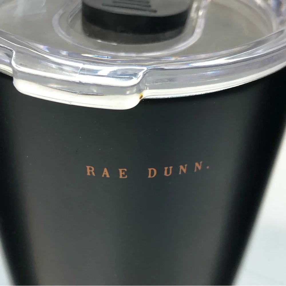 Rae Dunn Tumblers Trick or Treat and Boo! Set of 3 17 ounces Black New